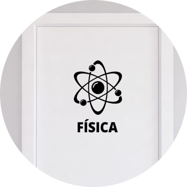 Adesivo de Casa Física Símbolo Curso Faculdade