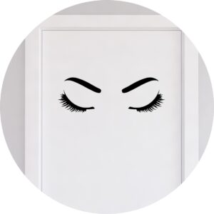 Adesivo de Casa Beleza Olhos Femininos Salão