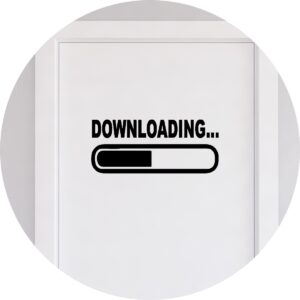 Adesivo de Casa Downloading Barra de Carregamento