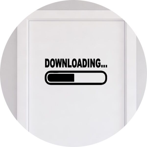 Adesivo de Casa Downloading Barra de Carregamento