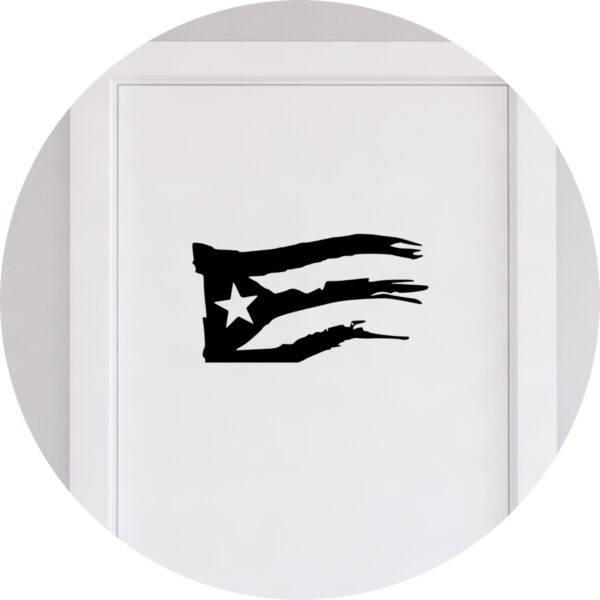 Adesivo de Casa Bandeira de Cuba e Porto Rico