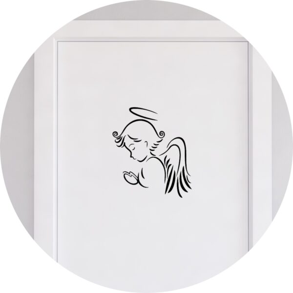 Adesivo de Casa Anjo da Guarda Para Quarto Infantil