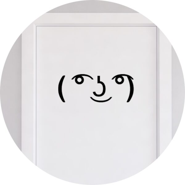 Adesivo de Casa Lenny Face Meme