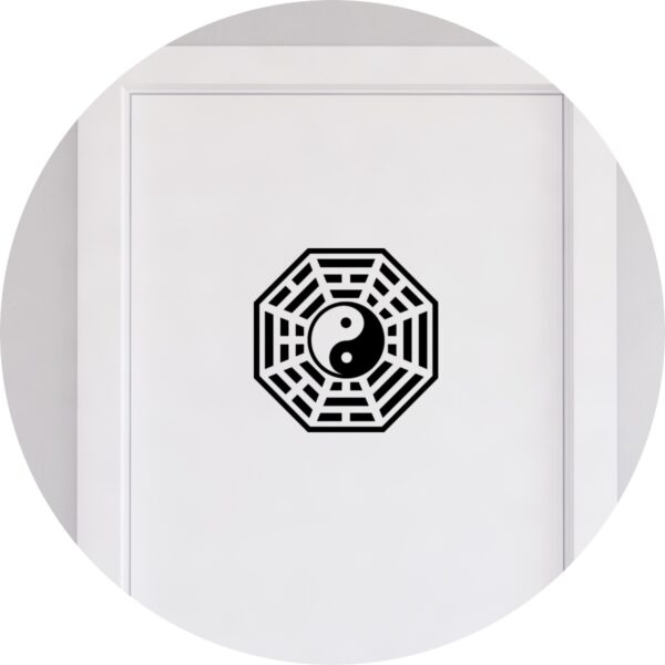 Adesivo de Casa Baguá Feng Shui Yin e Yang