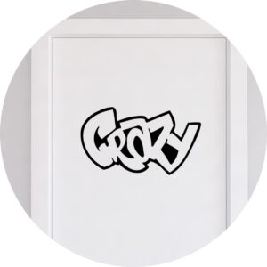Adesivo de Casa Grafite Crazy - Maluco