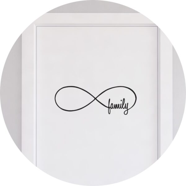 Adesivo de Casa Família Amor Infinito