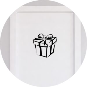 Adesivo de Casa Caixa de Presentes Natal