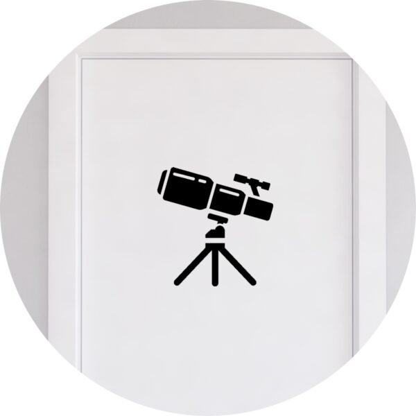 Adesivo de Casa Astronomia Telescópio Astronomo