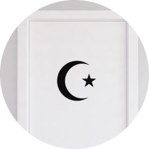 Adesivo de Casa Islamismo Estrela Crescente