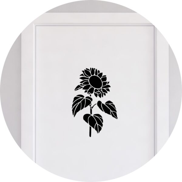 Adesivo de Casa Flor de Girassol Felicidade
