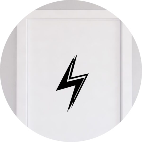Adesivo de Casa Raio Relâmpago de Luz Energia