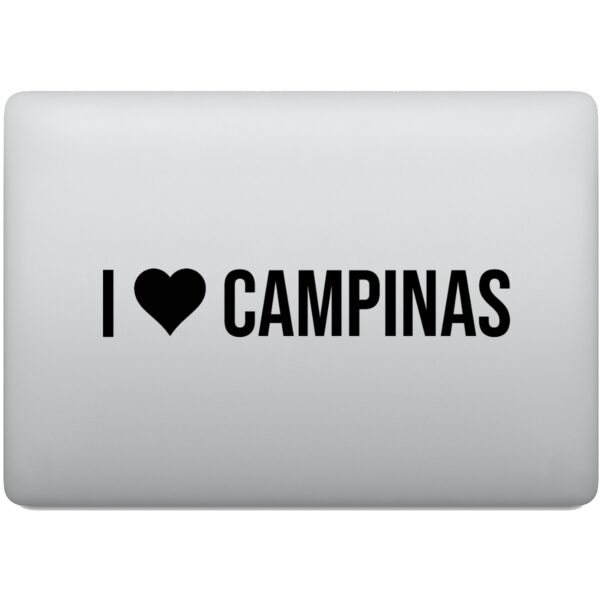 Adesivo de Notebook Eu Amo Campinas - I Love Campinas
