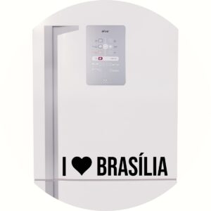 Adesivo de Casa Eu Amo Brasília - I Love Brasília
