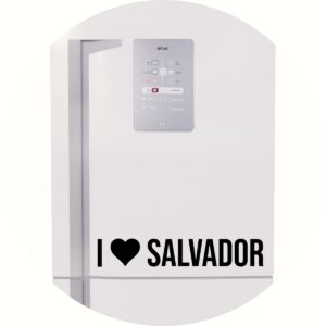 Adesivo de Casa Eu Amo Salvador - I Love Salvador