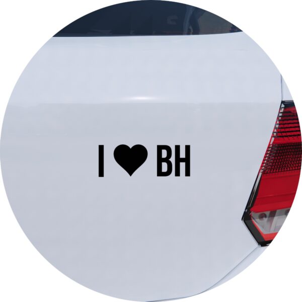 Adesivo de Carro Eu Amo Belo Horizonte - I Love BH