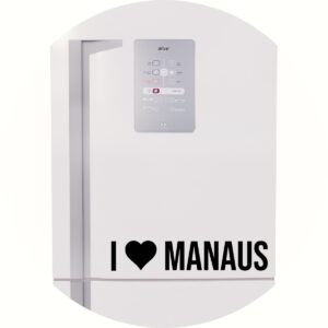 Adesivo de Casa Eu Amo Manaus - I Love Manaus