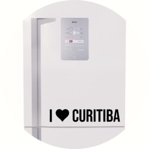 Adesivo de Casa Eu Amo Curitiba - I Love Curitiba