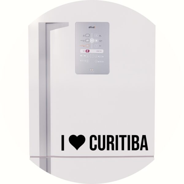 Adesivo de Casa Eu Amo Curitiba - I Love Curitiba
