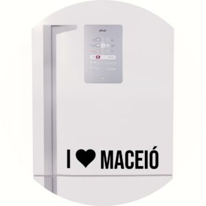 Adesivo de Casa Eu Amo Maceió - I Love Maceió