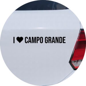 Adesivo de Carro Eu Amo Campo Grande -  I Love CG