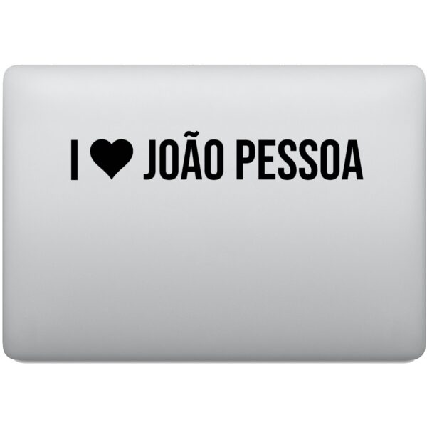 Adesivo de Notebook Eu Amo João Pessoa - I Love