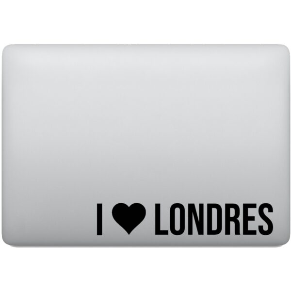 Adesivo de Notebook Eu Amo Londres - I love Londres