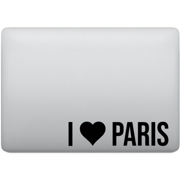 Adesivo de Notebook Eu Amo Paris França - I Love Paris