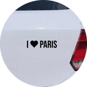 Adesivo de Carro Eu Amo Paris - I Love Paris