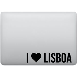 Adesivo de Notebook Eu Amo Lisboa Portugal - I Love Lisboa