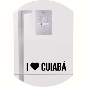 Adesivo de Casa Eu amo Cuiabá - I Love Cuiabá