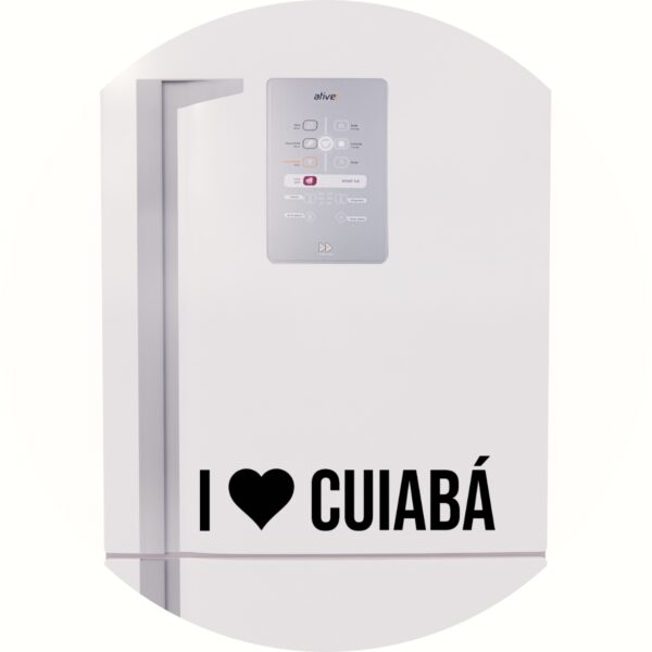 Adesivo de Casa Eu amo Cuiabá - I Love Cuiabá