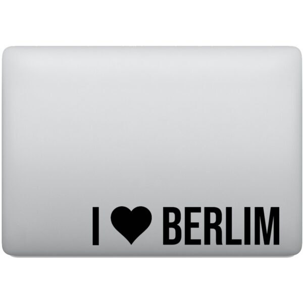 Adesivo de Notebook Eu Amo Berlim - I Love Berlim