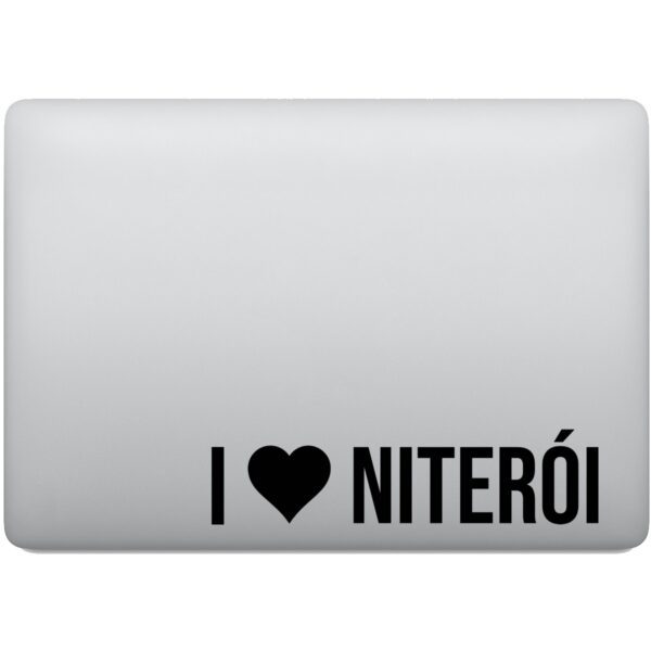 Adesivo de Notebook Eu amo Niterói- I Love Niterói