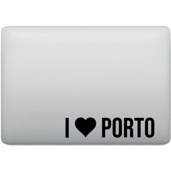 Adesivo de Notebook Eu Amo Porto - I Love Porto