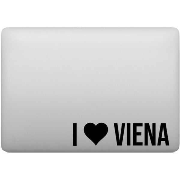 Adesivo de Notebook Eu Amo Viena - I Love Viena
