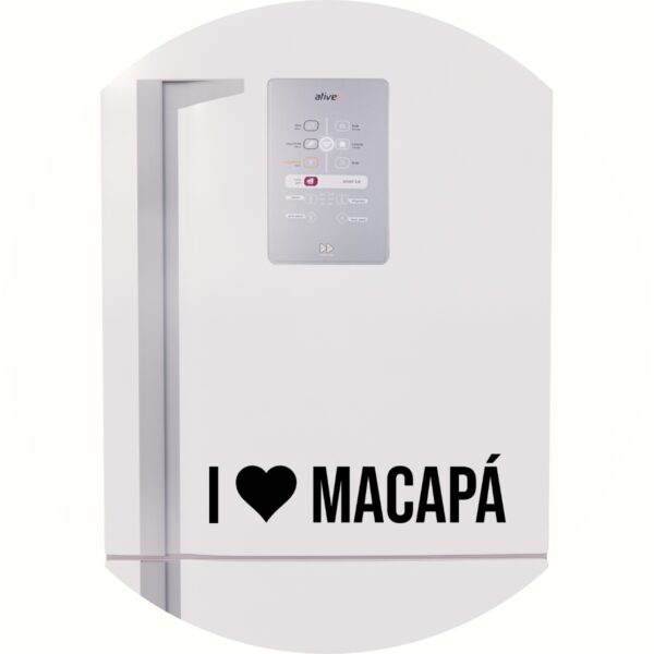 Adesivo de Casa Eu amo Macapá - I Love Macapá