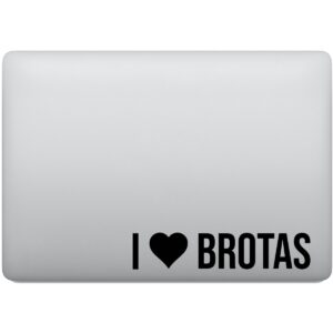 Adesivo de Notebook Eu amo Brotas - I Love Brotas