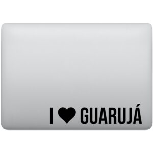 Adesivo de Notebook Eu amo Guarujá - I Love Guarujá