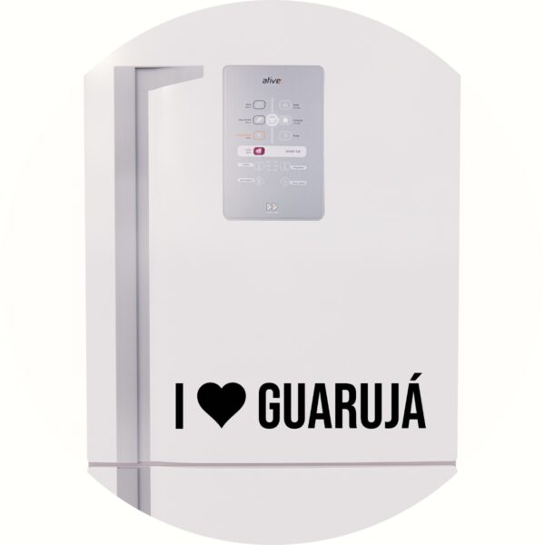 Adesivo de Casa Eu amo Guarujá - I Love Guarujá