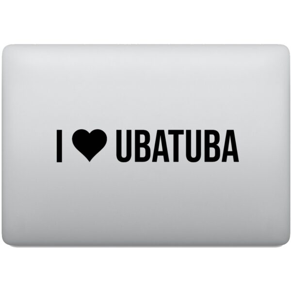 Adesivo de Notebook Eu amo Ubatuba - I Love Ubatuba