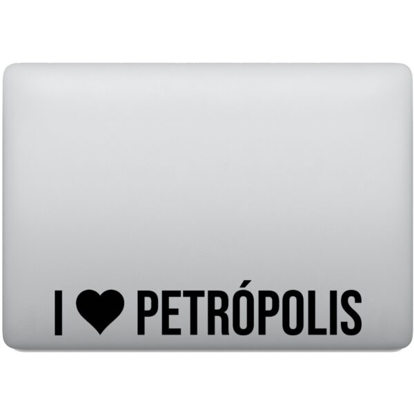 Adesivo de Notebook Eu amo Petrópolis - I Love Petrópolis