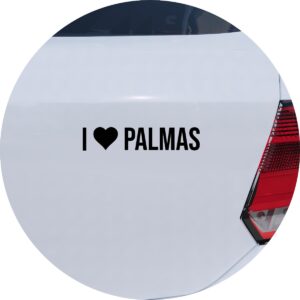 Adesivo de Carro Eu amo Palmas - I Love Palmas