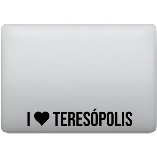 Adesivo de Notebook Eu amo Teresópolis - I Love Teresópolis