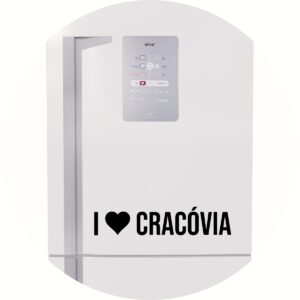 Adesivo de Casa Eu Amo Cracóvia - I Love Cracóvia