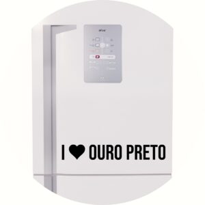 Adesivo de Casa Eu amo Ouro Preto - I Love