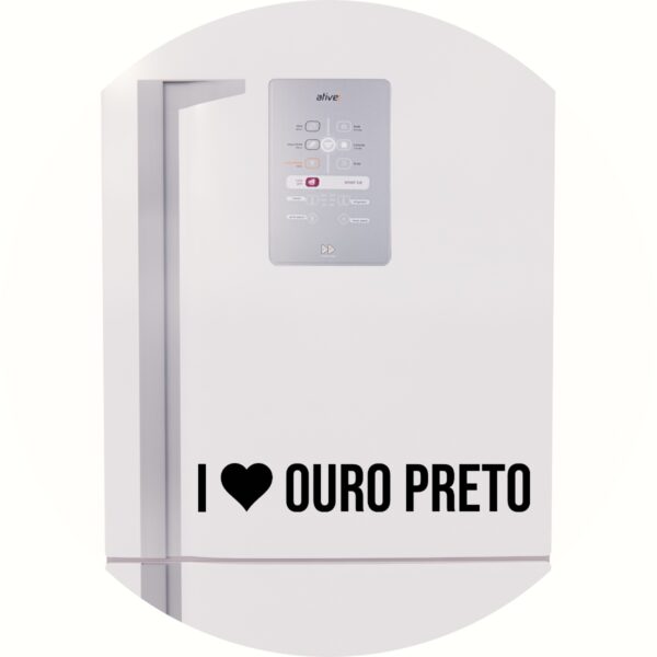 Adesivo de Casa Eu amo Ouro Preto - I Love