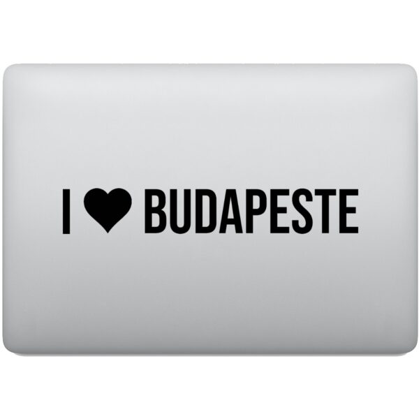 Adesivo de Notebook Eu Amo Budapeste - I Love Budapeste