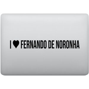 Adesivo de Notebook Eu amo Fernando de Noronha - I Love