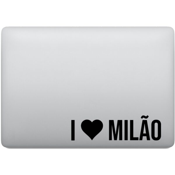 Adesivo de Notebook Eu Amo Milão - I Love Milão