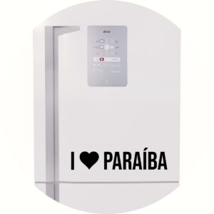 Adesivo de Casa Eu amo Paraíba - I Love Paraíba